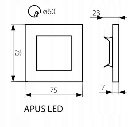 KANLUX Oprawa APUS LED CW
