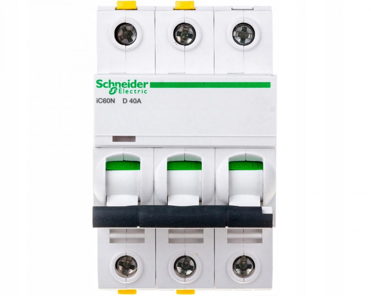 SCHNEIDER ELECTRIC Wyłącznik nadprądowy iC60N-D40-3 D 40A 3-biegunowy