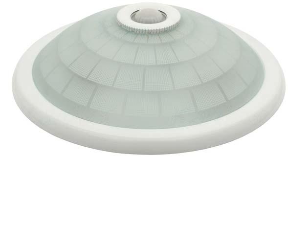 KANLUX Plafon FOGLER DL-240O E27 2x40W, z czujnikiem ruchu, IP20, biały