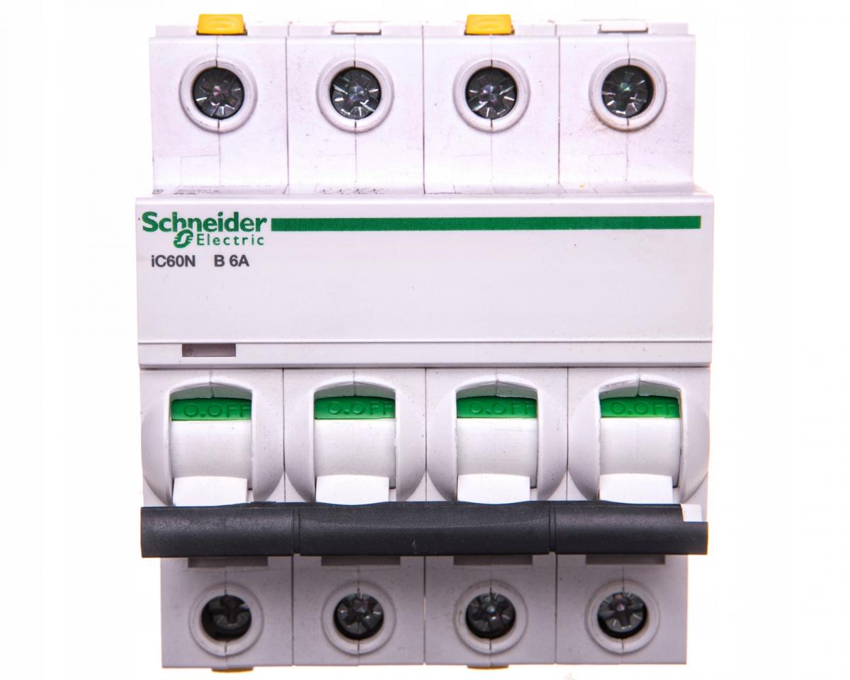 SCHNEIDER ELECTRIC IC60N 4P 6A B wyłącznik nadprądowy