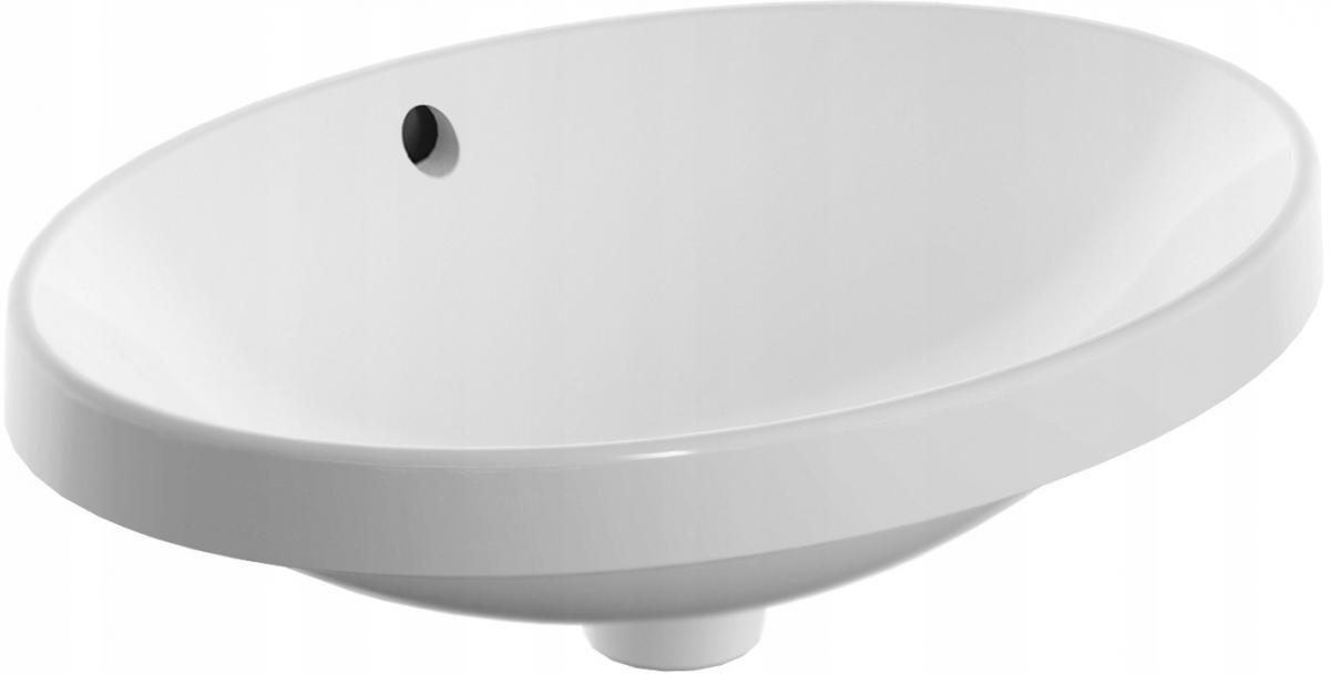 Umywalka Variform wpuszczana w blat, owalna, B55 cm, H17.8 cm, T40 cm, z pr