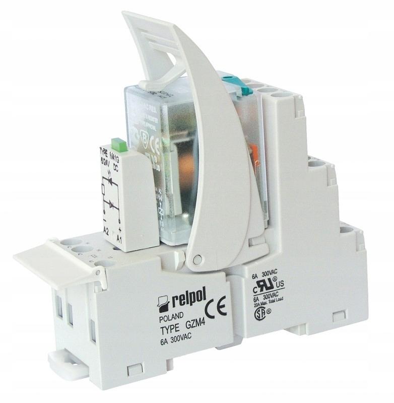 Przekaźnik przemysłowy R4N-2014-23-1220-WT styki 4P, obciążenie max 6A/230V