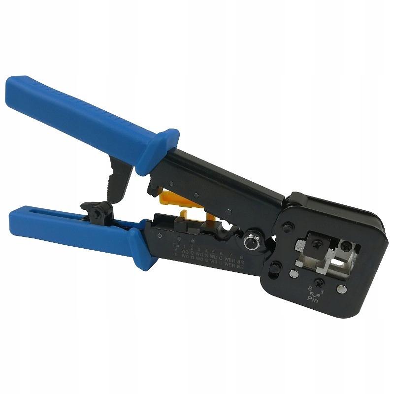 Zaciskarka 8P/6P/4P (RJ45/RJ12/RJ11) do wtyków przelotowych typu EZ ALANTEC