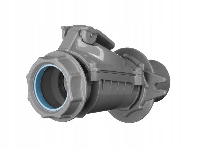 Zasuwa burzowa PP DN 50 wersja B z rozetą popiel