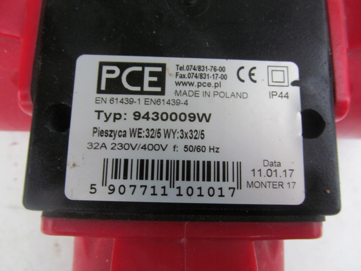 Rozdzielnica przenośna z tworzywa typu Pieszyce wejście 32/5 -wyjście 3x3