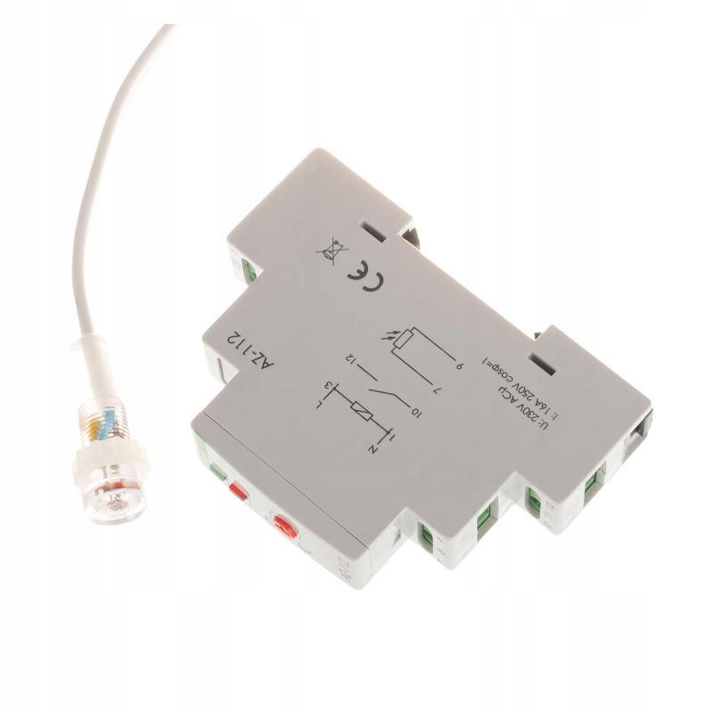 Automat zmierzchowy AZ-112 I=16A, zewnętrzna sonda hermetyczna fi 10, 1 mod