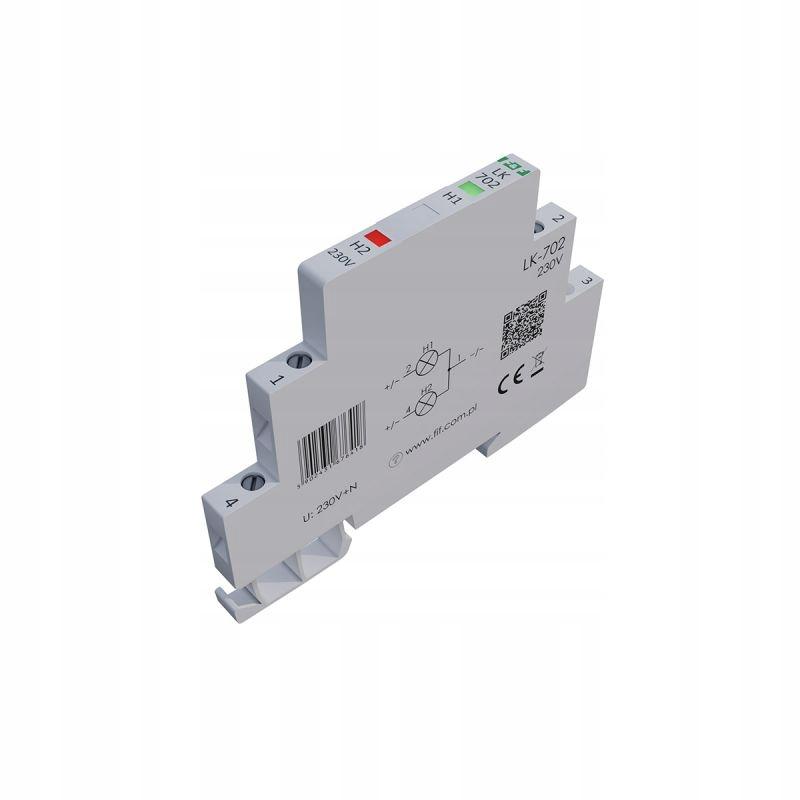 F&F Lampka kontrolna zasilania 1/3S 2xLED CZERWONA/ZIELONA