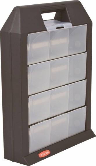 Taśma D1 12mmx7m, czarno-biała