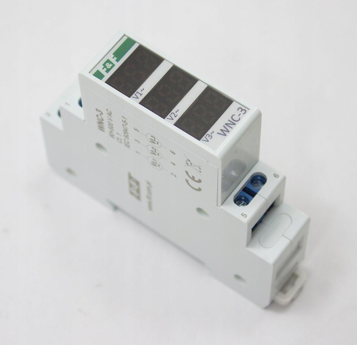 F&F Modułowy wskaźnik napięcia - 3 fazowy WNC-3