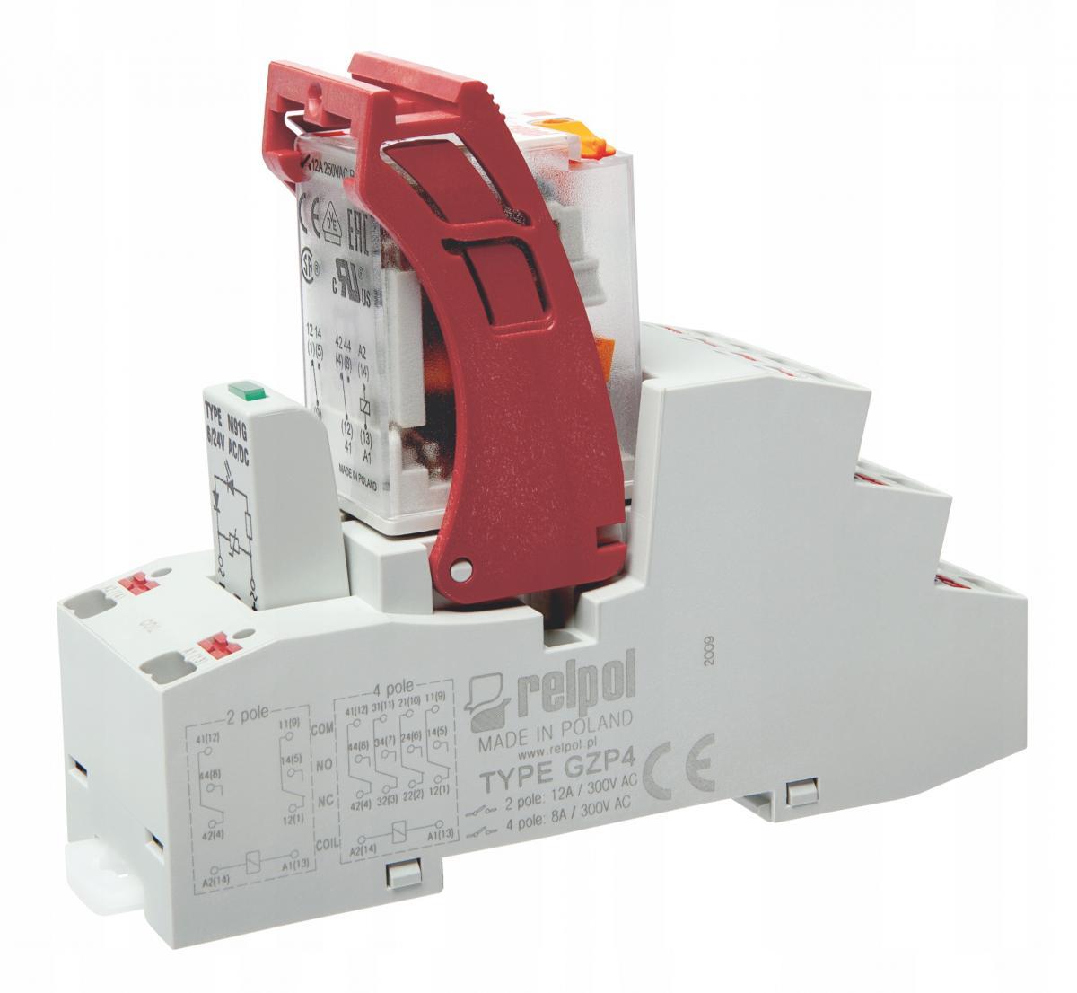 Przekaźnik interfejsowy PUSH-IN 2P 24V AC AgNi PIR2-024AC-M91G-PS-2012