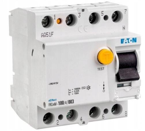 EATON Wyłącznik różnicowoprądowy typ A 4-biegunowy FRCmM-40/4/003-A