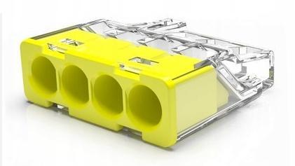 Szybkozłączka mini PC-214S do przewodu typu drut, 0,2-2,5mm2 opk=100szt
