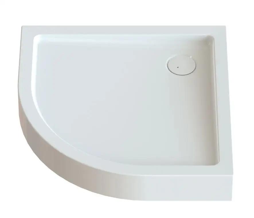 Brodzik akrylowy półokrągły zabudowany SANPLAST Free Line BPza/FREE 80x80x5