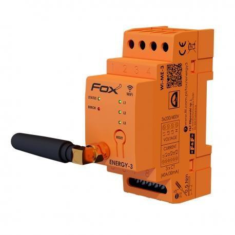F&F Monitor energii elektrycznej WI-FI 3F+N,FOX ENERGY 3, WI-MEF3 100A