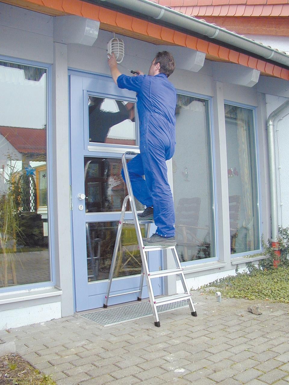 KRAUSE CORDA Drabina wolnostojąca ALU 4 stopnie