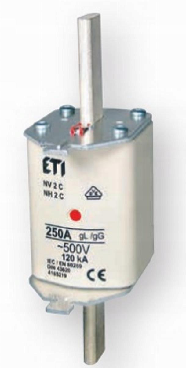ETI Wkładka topikowa przemysłowa zwłoczna KOMBI NH2C gG 125A/500V