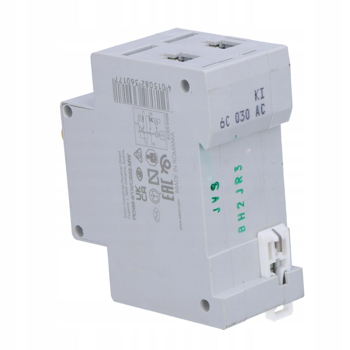 Wyłącznik nadprądowy z modułem różnicowym 1+N-biegunów PKNM-6/1N/C/003-MW