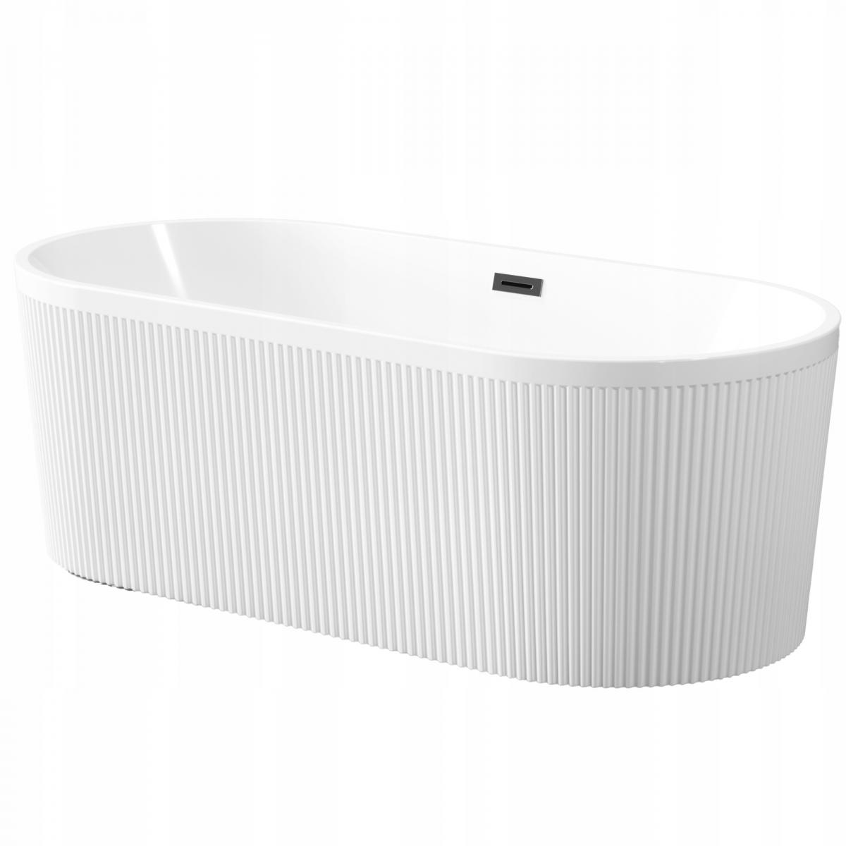 INVENA WANNA WOLNOST. RYFLOWANA 170 CM GLAMOUR INVENA TREND SYF.CZARNY