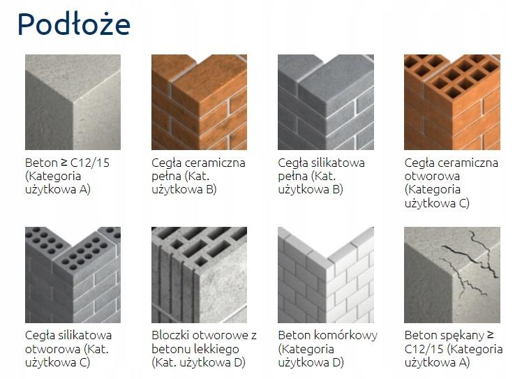 FF1 Kołek ramowy poliamidowy 10x100 mm z kołnierzem, Wkręt ocynk galwaniczn