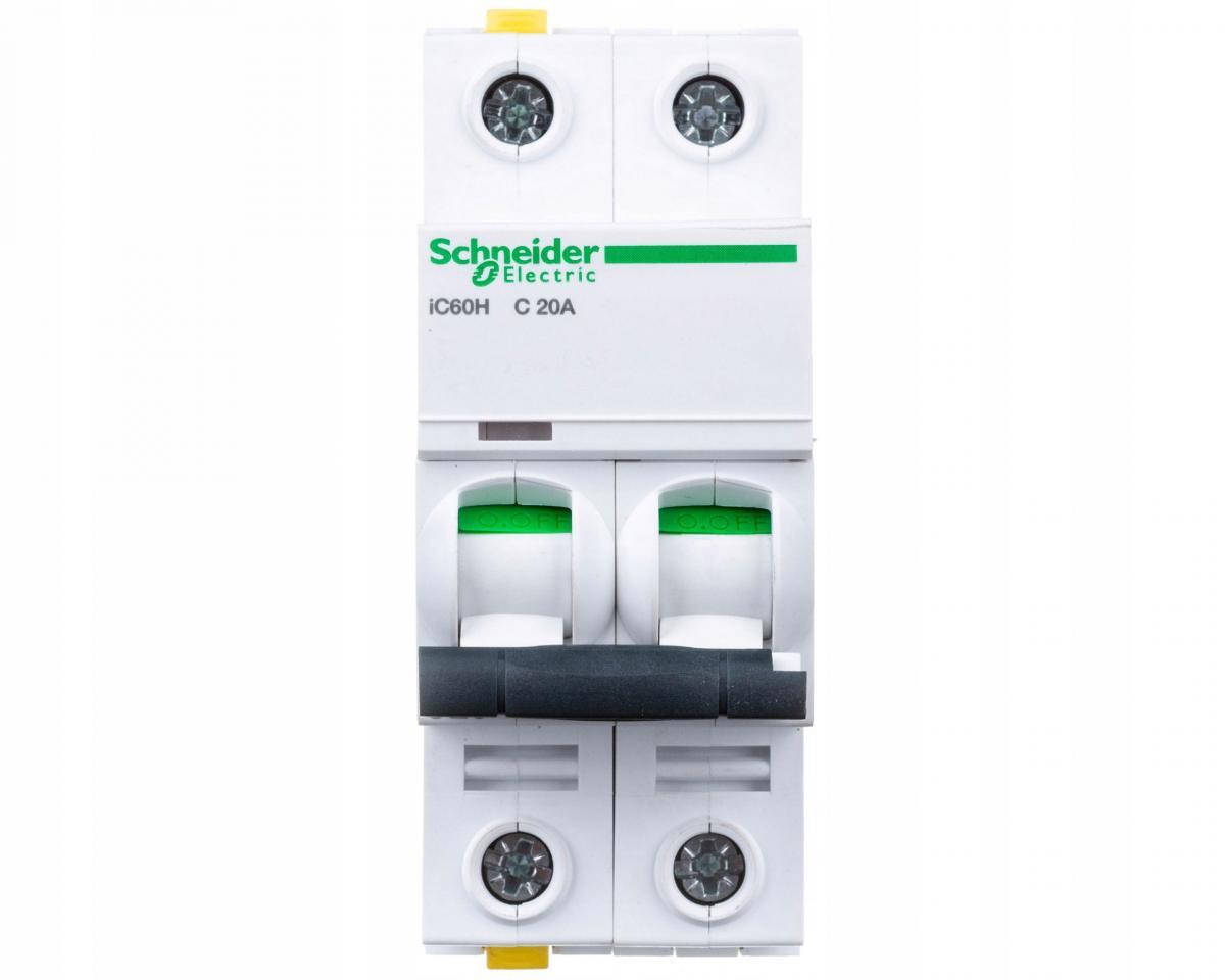 SCHNEIDER ELECTRIC Wyłącznik nadprądowy iC60H-C20-2 C 20A 2-biegunowy