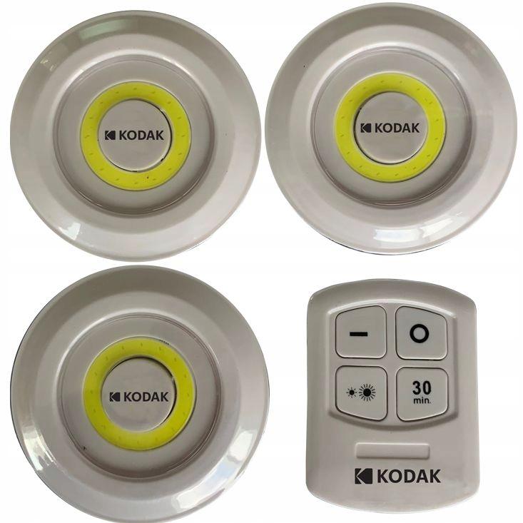 3Lampki KODAK LED Home Bezprzewodowe z pilotem