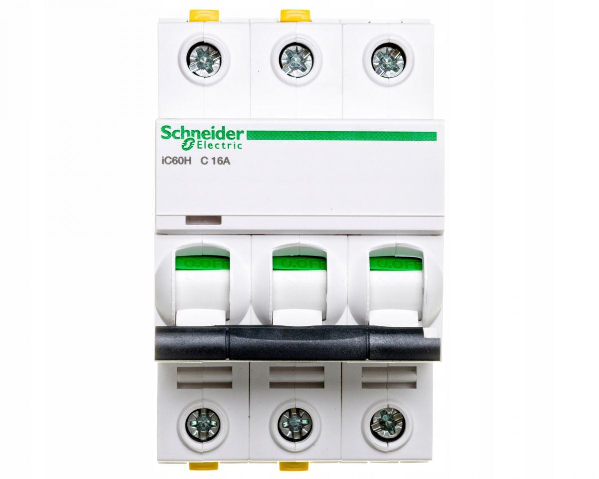 SCHNEIDER ELECTRIC Wyłącznik nadprądowy iC60H-C16-3 C 16A 3-biegunowy