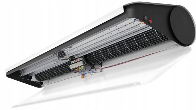 Kurtyna drzwiowa elektryczna 9 kW 1500 x 189 x 399 mm FLOWAIR SLIM E-150