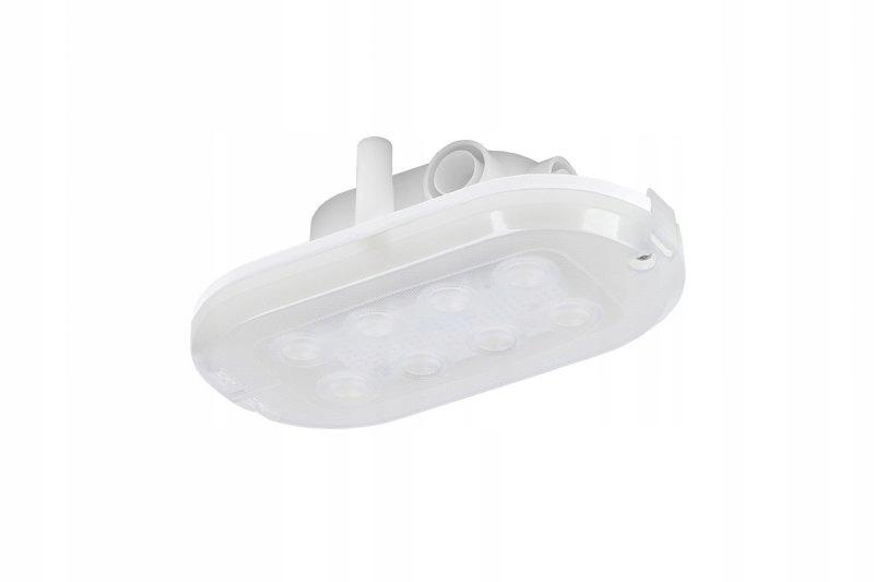 LENA LIGHTING Oprawa kanałowa LED, Oval Pro 3,4W, 4000K, 370lm, IP44, biała