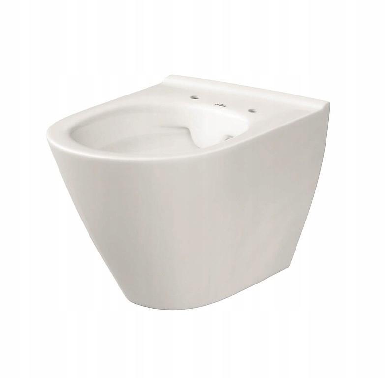 Zestaw 743 Miska zawieszana bezkołnierzowa City Oval New CleanOn z ukrytym