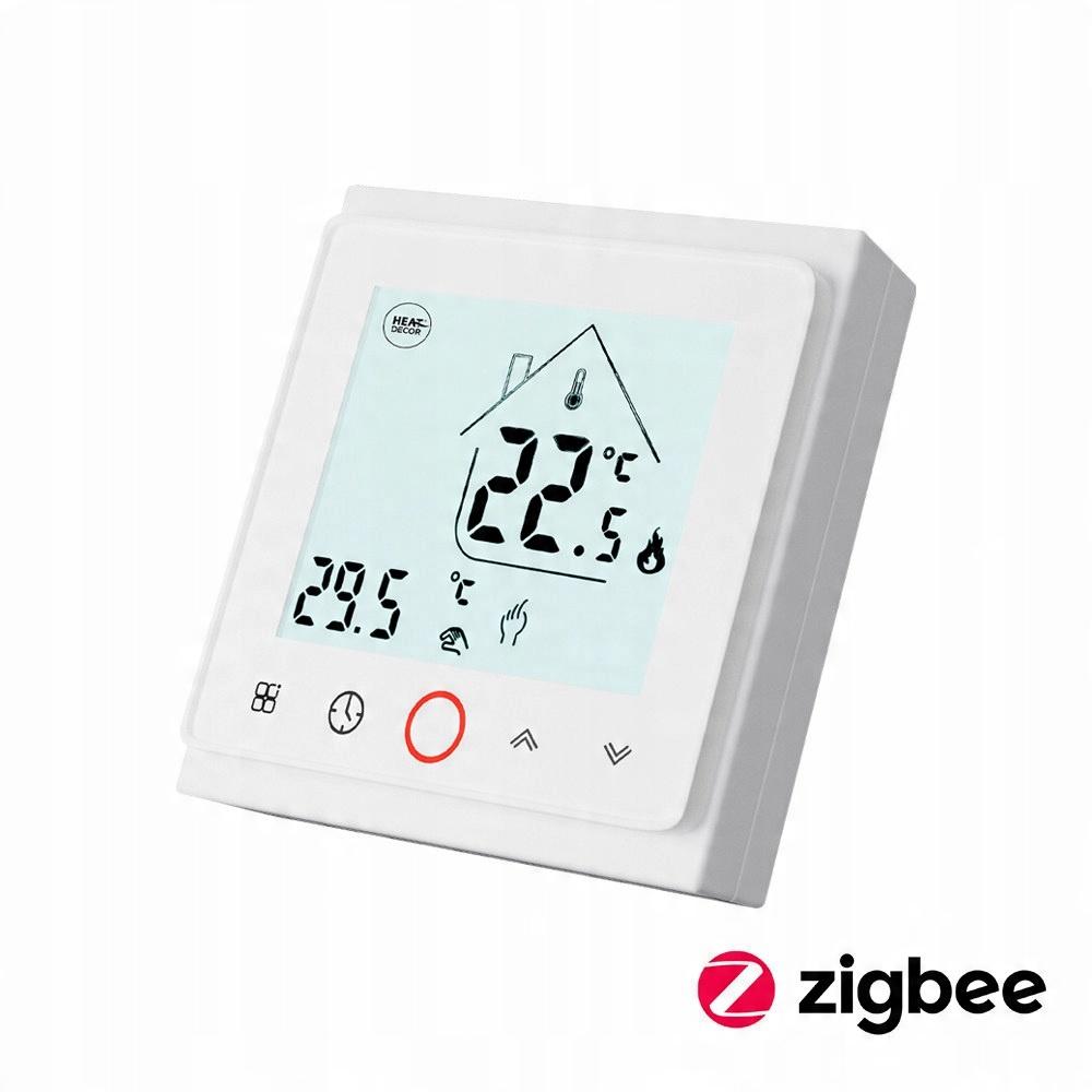 Termostat programowalny HD-T500.W z komunikacją Zigbee 3.0 - biały