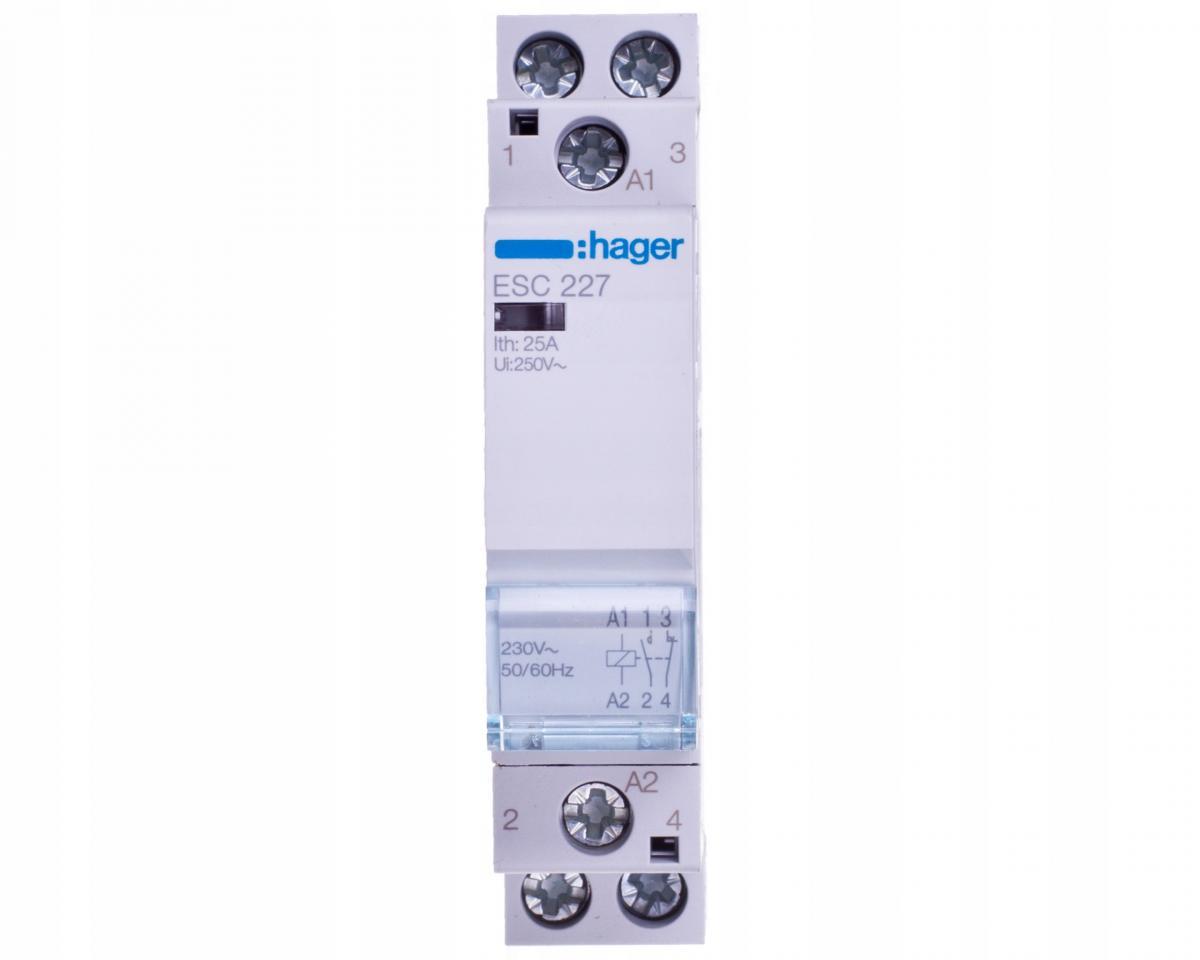 HAGER Stycznik 1NO+1NC 25A 230V AC