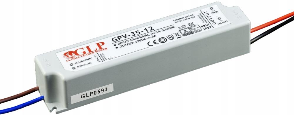 MPL POWER GLP zasilacz LED 12V 3A 35W