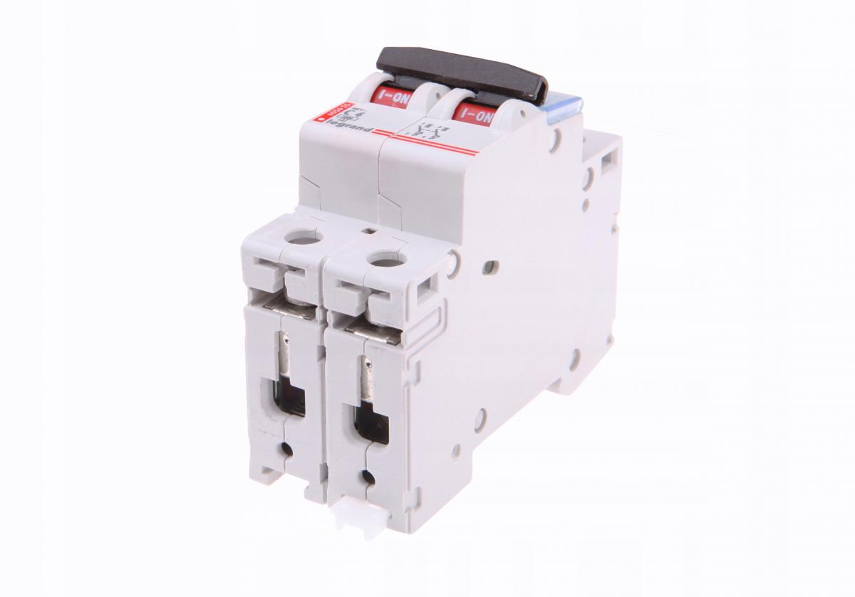 LEGRAND Wyłącznik nadprądowy S 302 2P C 4A 6000A TX3