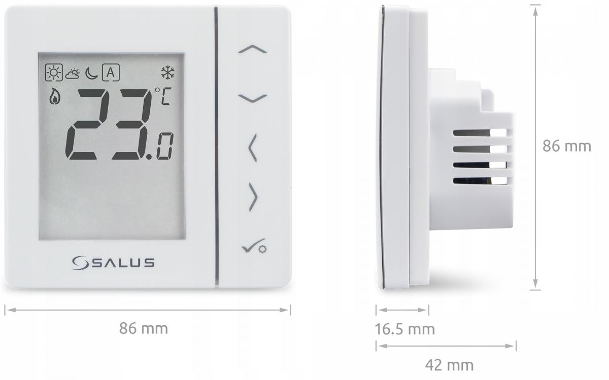Regulator temp przewodowy, podtynk,cyfrowy dobowy AFRISO EXPERT NSB VS35W