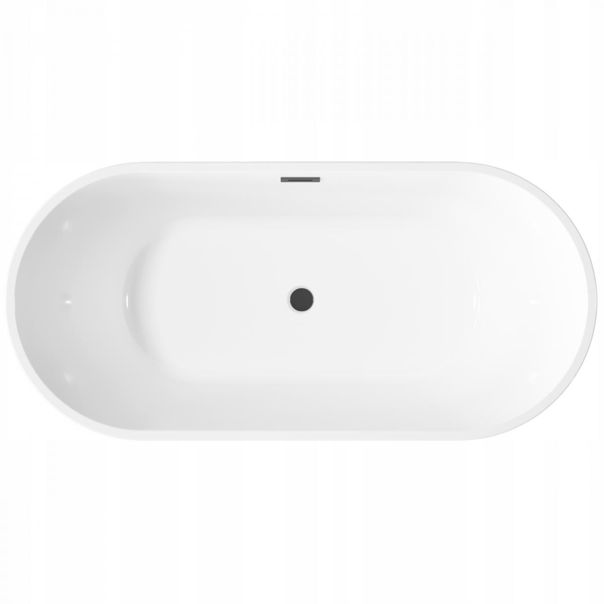 INVENA WANNA WOLNOST. RYFLOWANA 170 CM GLAMOUR INVENA TREND SYF.CZARNY
