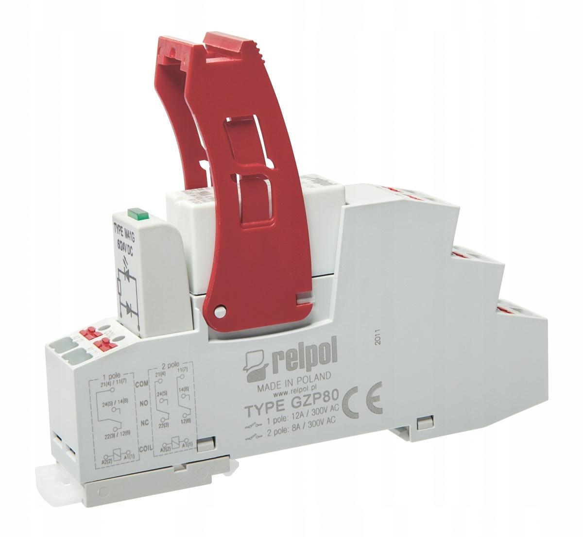 Przekaźnik interfejsowy Push-in 2P, 8A, 230 V AC PI84-230AC-M93G-PS-2012