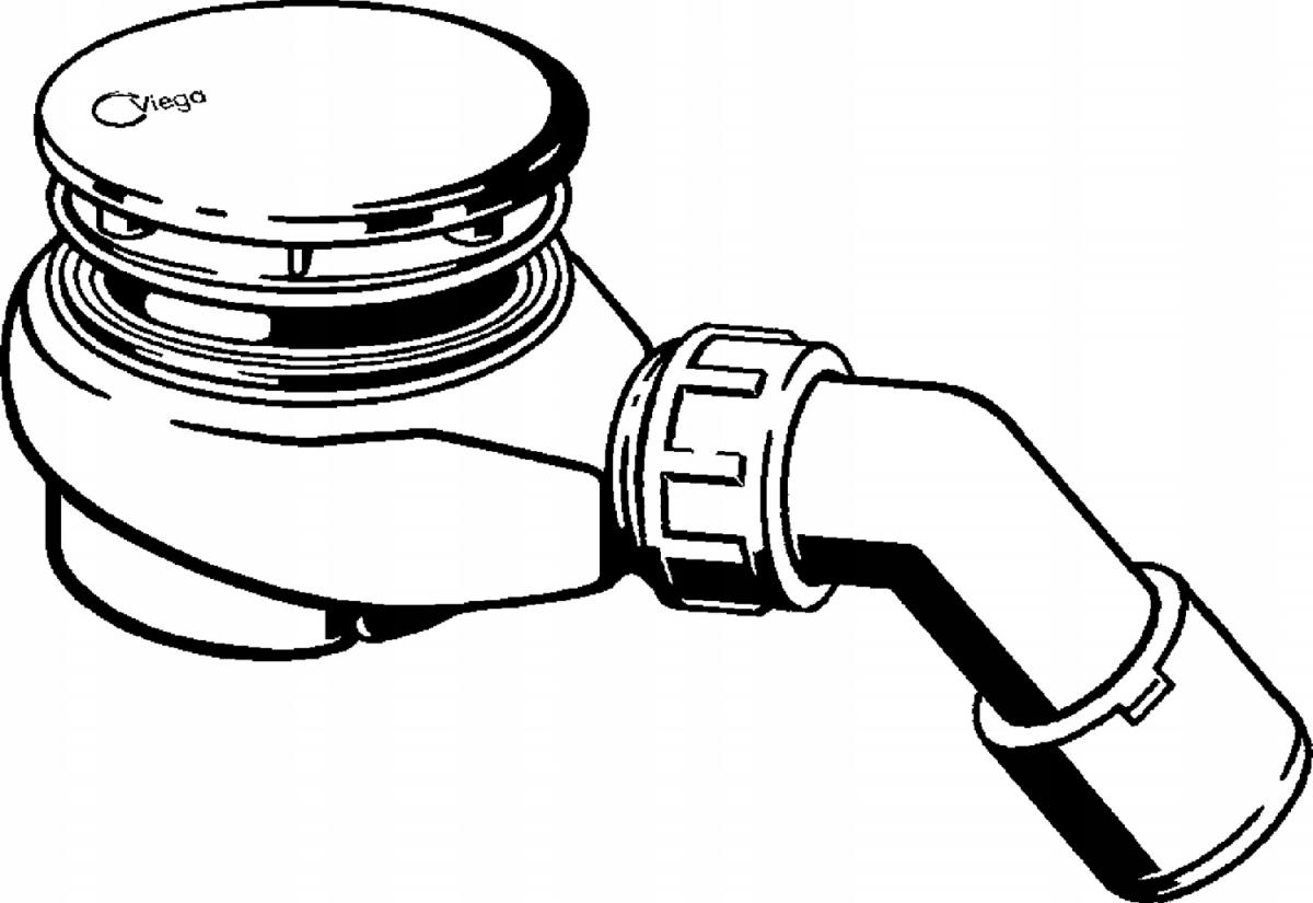 Syfon Tempoplex 115x40 / 50 tworzywo sztuczne / chromowany nr wzoru 6961PL