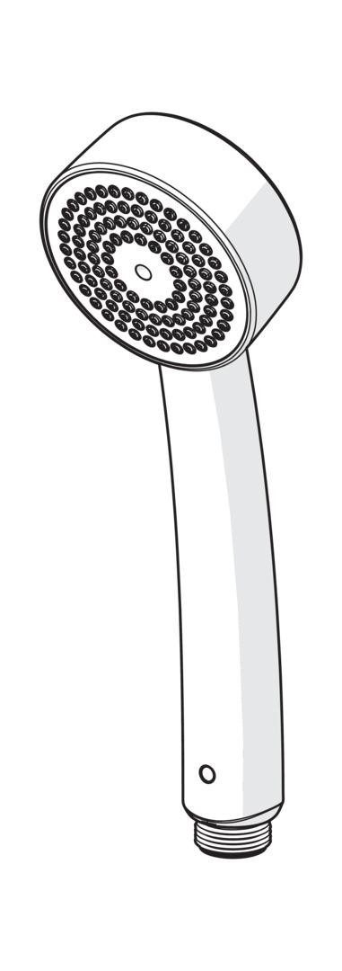 ORAS Słuchawka natryskowa ORAS APOLLO długość: 175 mm chrom