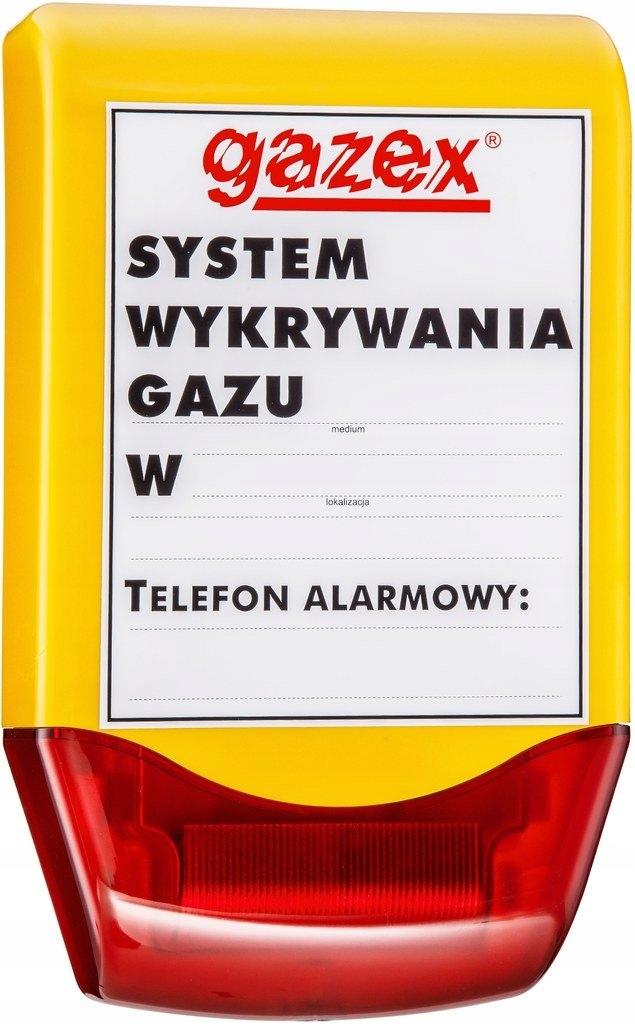 Sygnalizator optyczno-akustyczny syrena 110/103dB + lampa LED czerwona, 12V