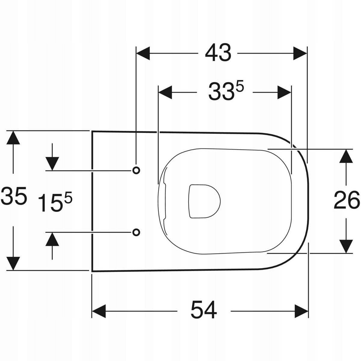 GEBERIT Zestaw stelażowy Duofix Basic Smyle Square