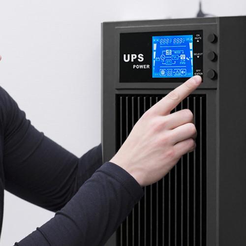 QOLTEC Zasilacz awaryjny UPS On-line Pure Sine Wave 3kVA 2.4kW LCD USB