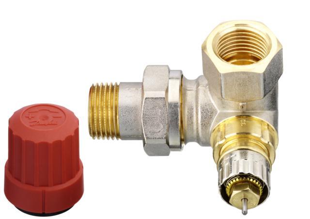 DANFOSS Zawór termostatyczny trójosiowy lewy DANFOSS RA-N 15 10 bar