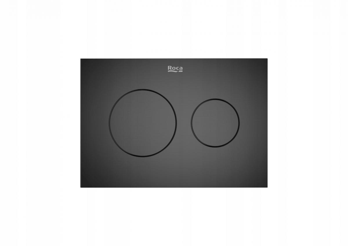 Przycisk spłukujący ROCA DUPLO S PS3 podwójny Titanium Black (Everlux-PVD)