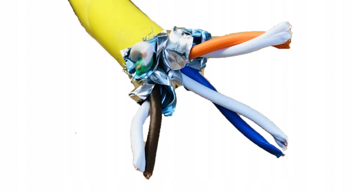 Kabel instalacyjny DIGITUS kat.7A, S/FTP, Dca, AWG 22/1, LSOH, 500m, żółty,