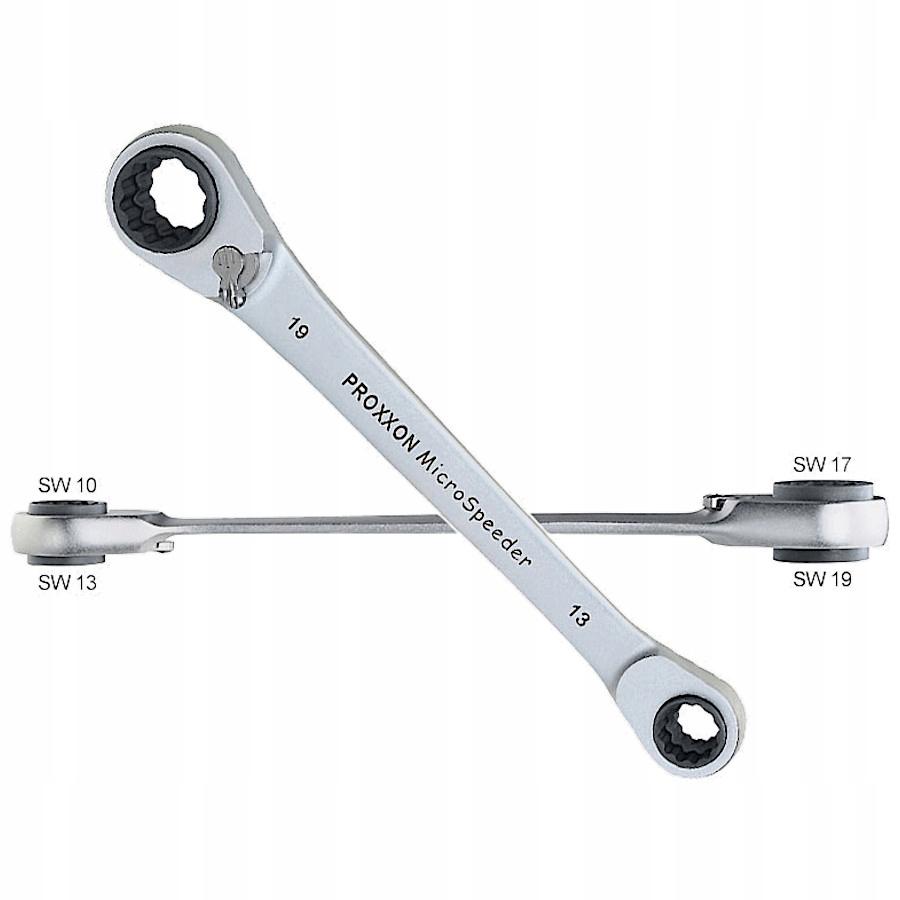 Klucz oczkowy 10 x 13 x 17 x 19 mm PROXXON Speeder - grzechotkowy, wąski