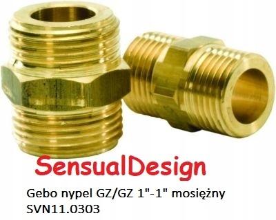GEBO Mosiężny nypel GZ/GZ 1