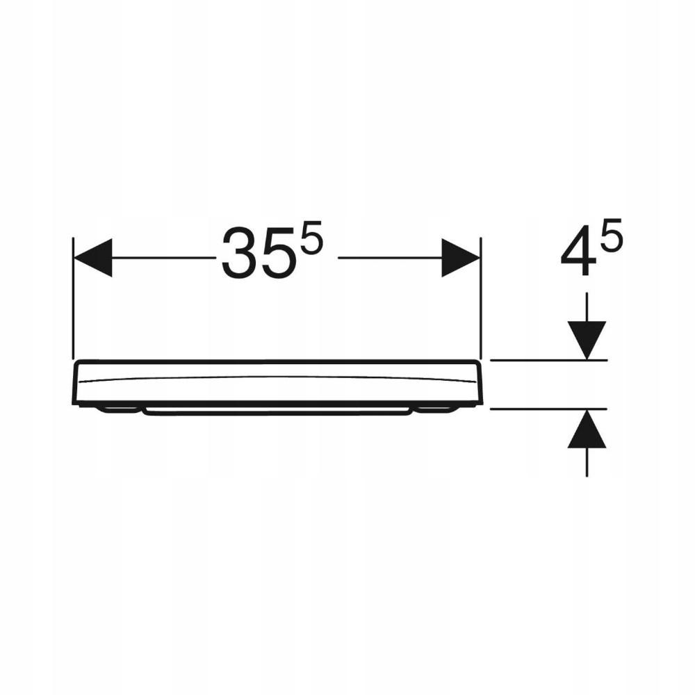 GEBERIT Deska sedesowa Smyle Square 500.687.01.1 48h