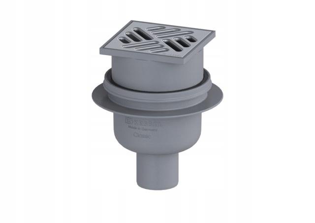 KESSEL Łazienkowy odpływ punktowy Classic DN50 pionowy 100x100mm, Multistop