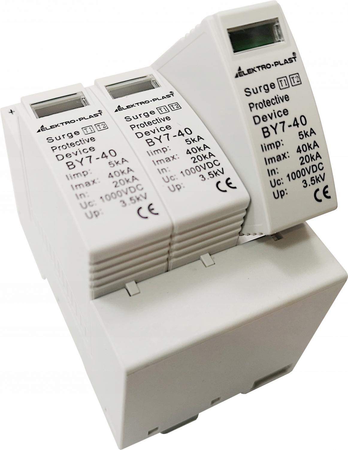 ELEKTRO-PLAST OPATÓWEK Ogranicznik przepięć PV 3P (T1+T2 DC) BY7-40 1000VDC