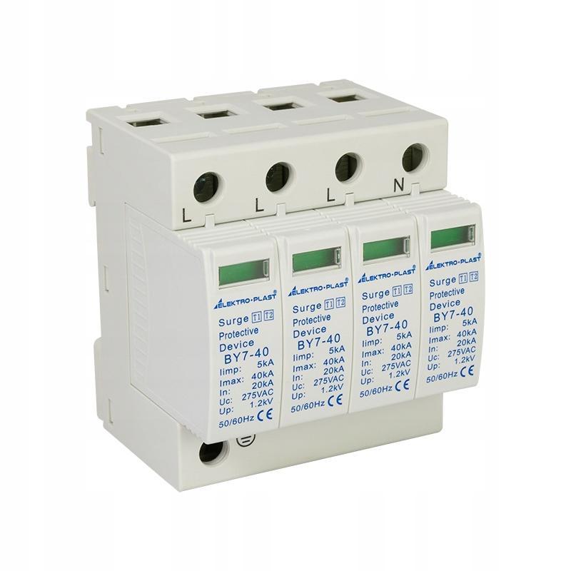 ELEKTRO-PLAST OPATÓWEK Ogranicznik przepięć B+C 4P (T1+T2 AC) BY7-40/4-275